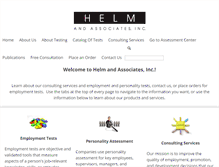 Tablet Screenshot of helmtest.com